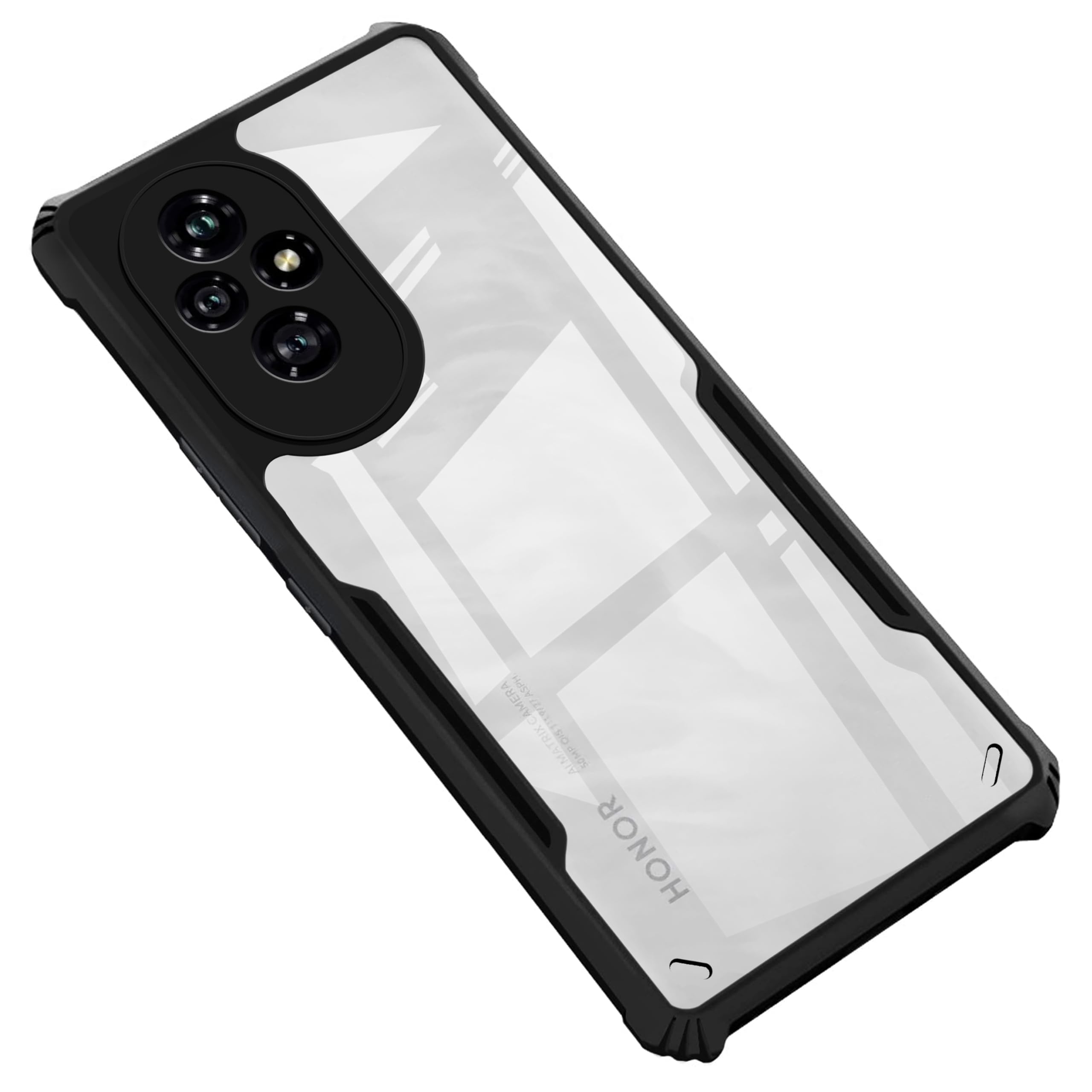 Amazon Brand - Solimo Back Case Cover for Honor 200 5G (Polycarbonate, Thermoplastic Polyurethane_Matte Black) (B0D9M3TQJB) Amazon Price History, Amazon Price Tracker