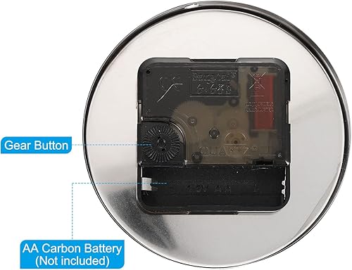 Miniatura 10 de PATIKIL Mecanismo de reloj de repuesto, 1 juego de mecanismo de reloj, manecillas largas de 12 pulgadas, manecillas de reloj 3D, reloj de pared