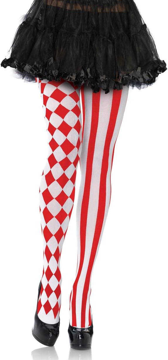 Leg Avenue Women's Hosiery, White/Red, One Size