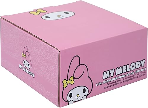 Miniatura 8 de Bioworld My Melody Character Face - Tazón de ramen con palillos (20 onzas), Rosado