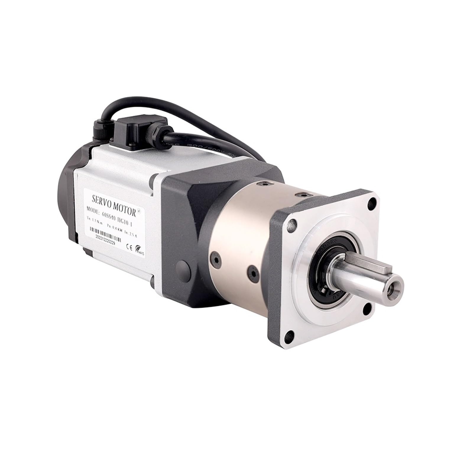 AC-Servomotor AC200-240V 2,5A 1,3Nm 60SS40-HG10-1 AC-Servomotor Hochpräzises Planetengetriebe for Nähmaschinen, Servomotor 400W (Size : 60SS40-HG 400w, Color : Ratio 35-1)