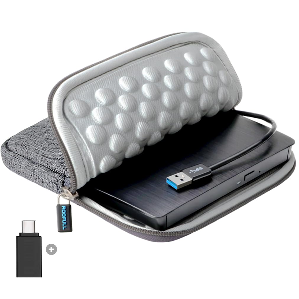 Lecteur CD DVD Externe USB 3.0 Type C et Graveur Portable Noir pour PC Windows et Mac - 8