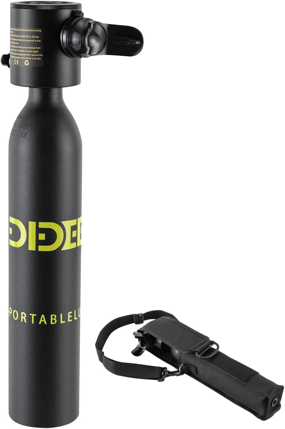 Scuba Tank 0.5L Mini Scuba Tank Reusable Diving Tank for 5-10 Minutes Underwater Device Scuba Cylinder Deepest 33FT Dive Portable Lungs Scuba Diving Gear for Underwater Active | US Stock