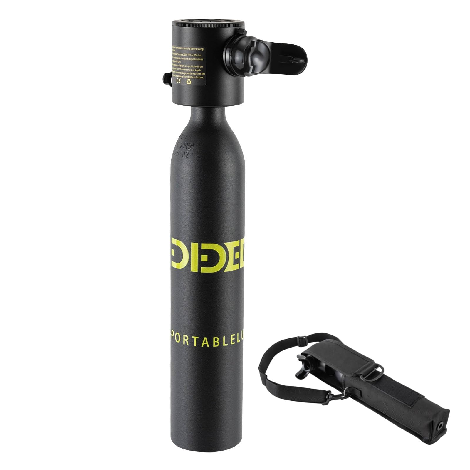 YIYIONCE Scuba Tank 0.5L Mini Scuba Tank Reusable Diving Tank for 5-10 Minutes Underwater Device Scuba Cylinder Deepest 33FT Dive Portable Lungs Scuba Diving Gear for Underwater Active | US Stock