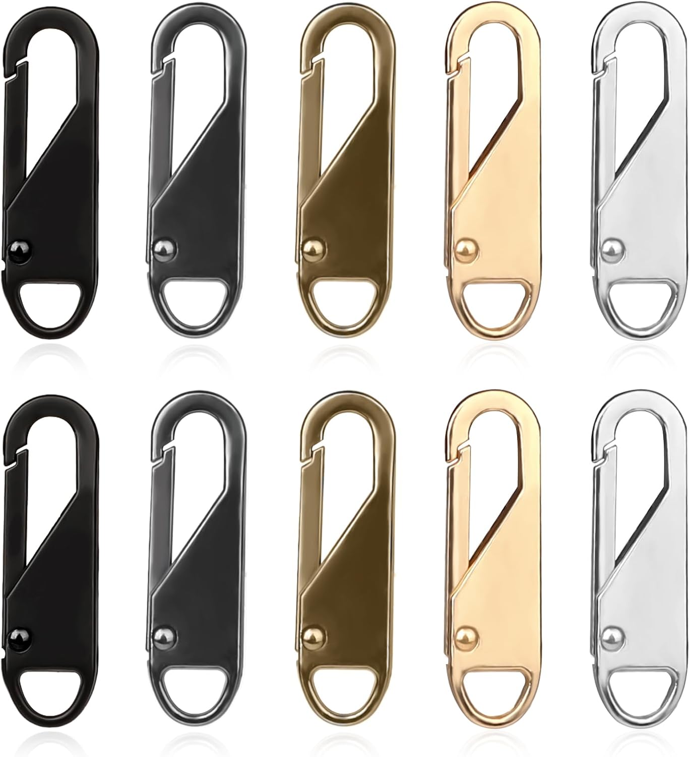 10 Pcs Replacement Zipper Pull Detachable Zipper Pull Tab