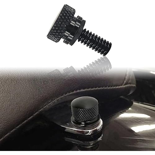 Harley Davidson Motorcycle Modification Parts - Steel Seat Screw, Aluminum Alloy Screw (Black)