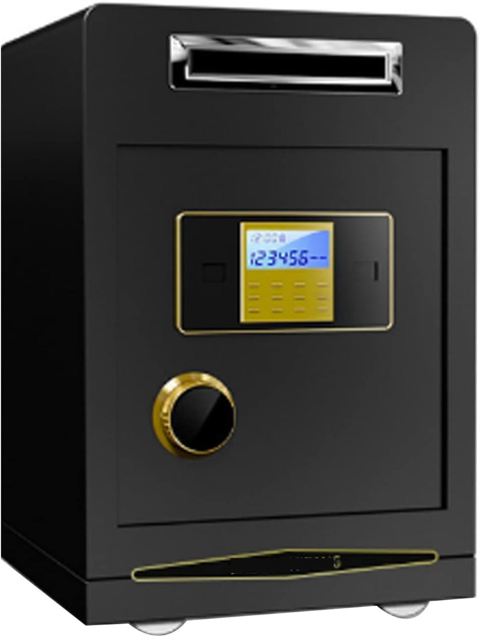 Caja Fuerte de Acero Grande con Ranura para Guardar Dinero, Caja Fuerte para el hogar con Cerradura Digital para el hogar y la Oficina-1