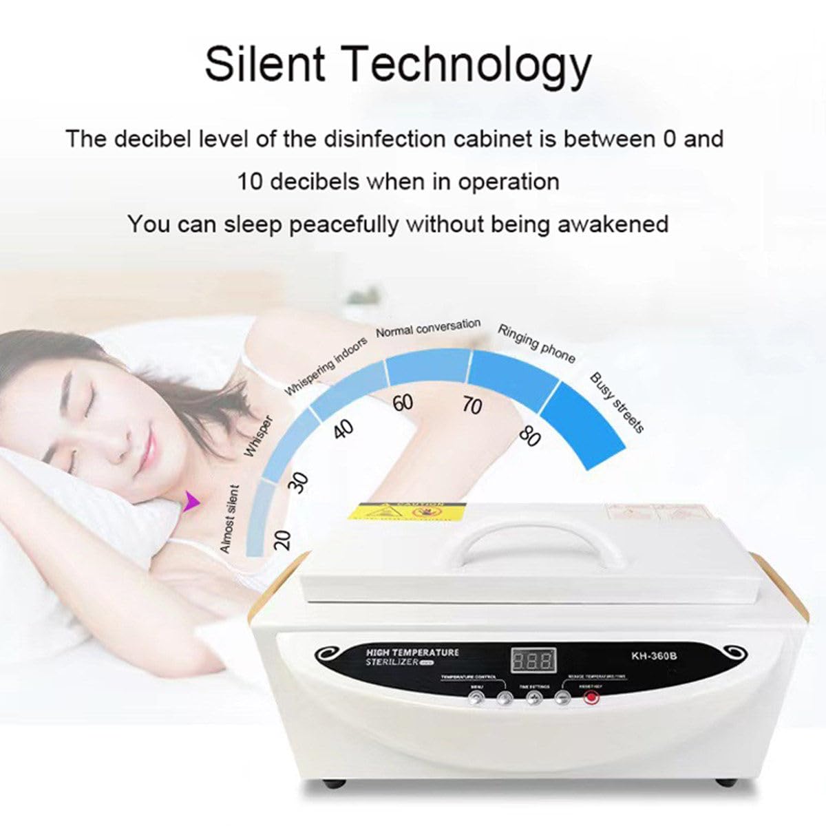 Sterilizzatore Ad Alta Temperatura 220℃, Sterilizzatore Portatile A Calore Secco Da 300 W E 2,2 L Per Strumenti Per Unghie Con Timer (0-120 Min), Per Dentistico, Per Tatuaggi E Saloni Di Manicure