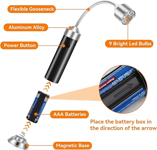 Miniatura 4 de ZPGTE Luz de parrilla  Regalos de calcetines de Navidad para hombres, accesorios de barbacoa para parrilla al aire libre, luz LED de barbacoa con