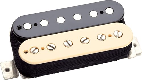 Miniatura 11 de Seymour Duncan Alnico II Pro Humbucker APH-1B Puente Inversa Zebra Negro -,Cubierta de níquel 4c Blindado,Blanco,Negro/Blanco,cubierta