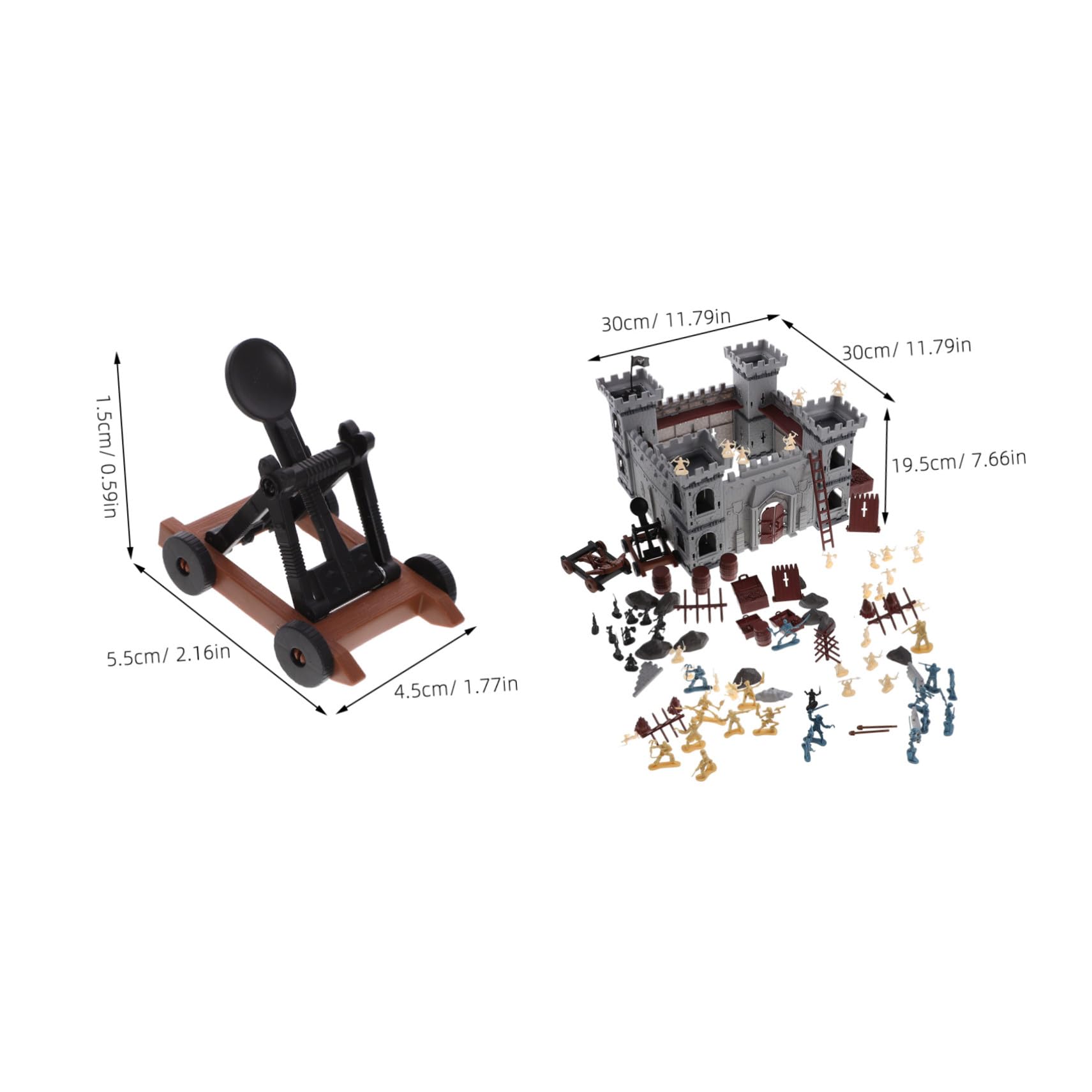 Set Castello Assemblato a Tema Pirata 310 Pezzi, Plastica | Decorazioni a Tema Pirata, Accessori Inclusi in Borsa, per Feste Speciali e Natale