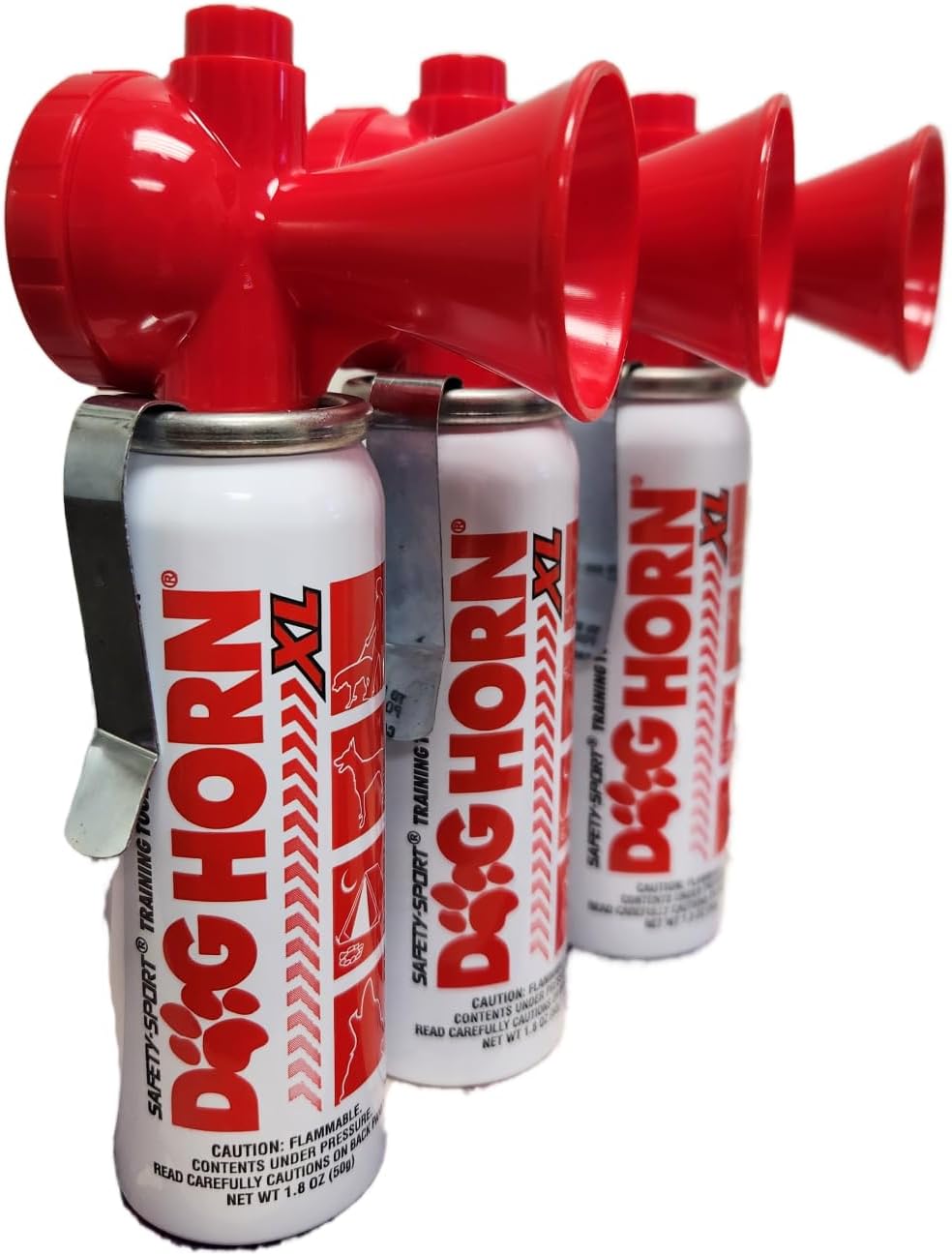 Genuine DOG HORN XL - Pet Training Air Horn. Stop Dog Fights, Scare Coyotes, Bear, & Other Wild Animals! Effective Outdoor Safety Alarm for Hiking, Biking, Camping, Boating, & More!