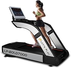 Let's Play LP-Bold 7000 Commercial Treadmill for Gym and Home Use | 8HP Peak AC Motor with Japanese Technology | 20 Level Auto Incline Running Machine | Top Speed 20Km/hr | Max User Weight 200Kg