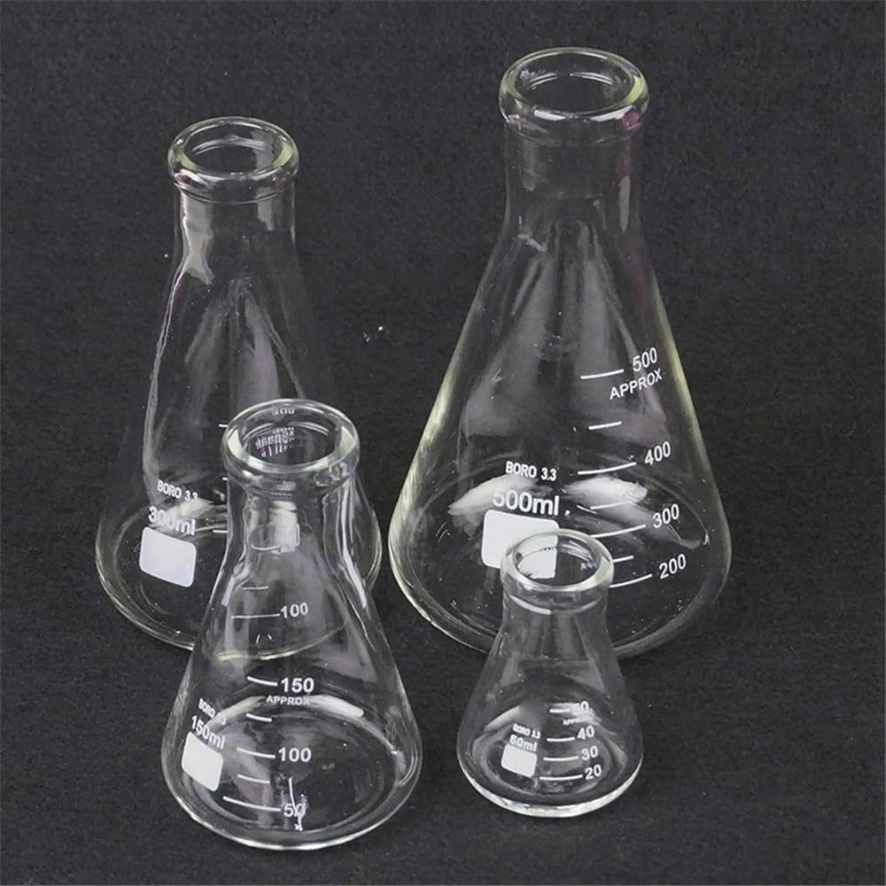 Vetreria da laboratorio Beuta conica in vetro 50/100/150/200/250/300/500/1000/2000/3000/5000ML G3.3 Forniture di laboratorio(2000ml)