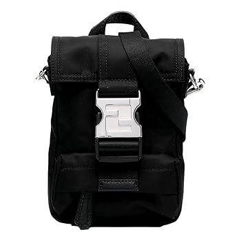 Amazon | FENDI Fendiness ブラック ナイロンバックル ミニ