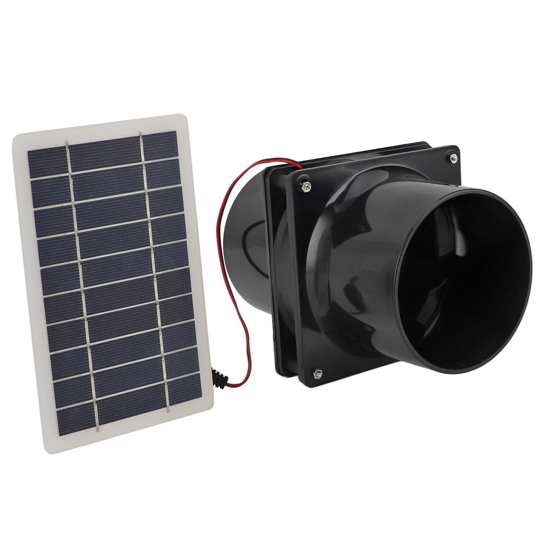 Ventilateur d'extraction solaire à double bride avec panneau haute efficacité 10W
