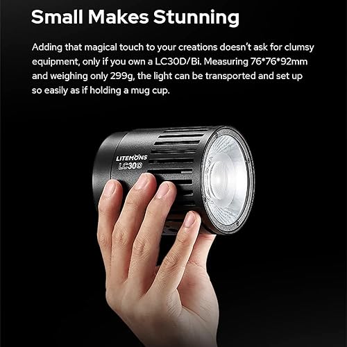 Miniatura 2 de Godox LC30D Litemons - Luz LED de mesa, 33 W, 5600 K, CRI 95+TLCl 96+, luz de video de luz diurna, 8 efectos de iluminación preestablecidos