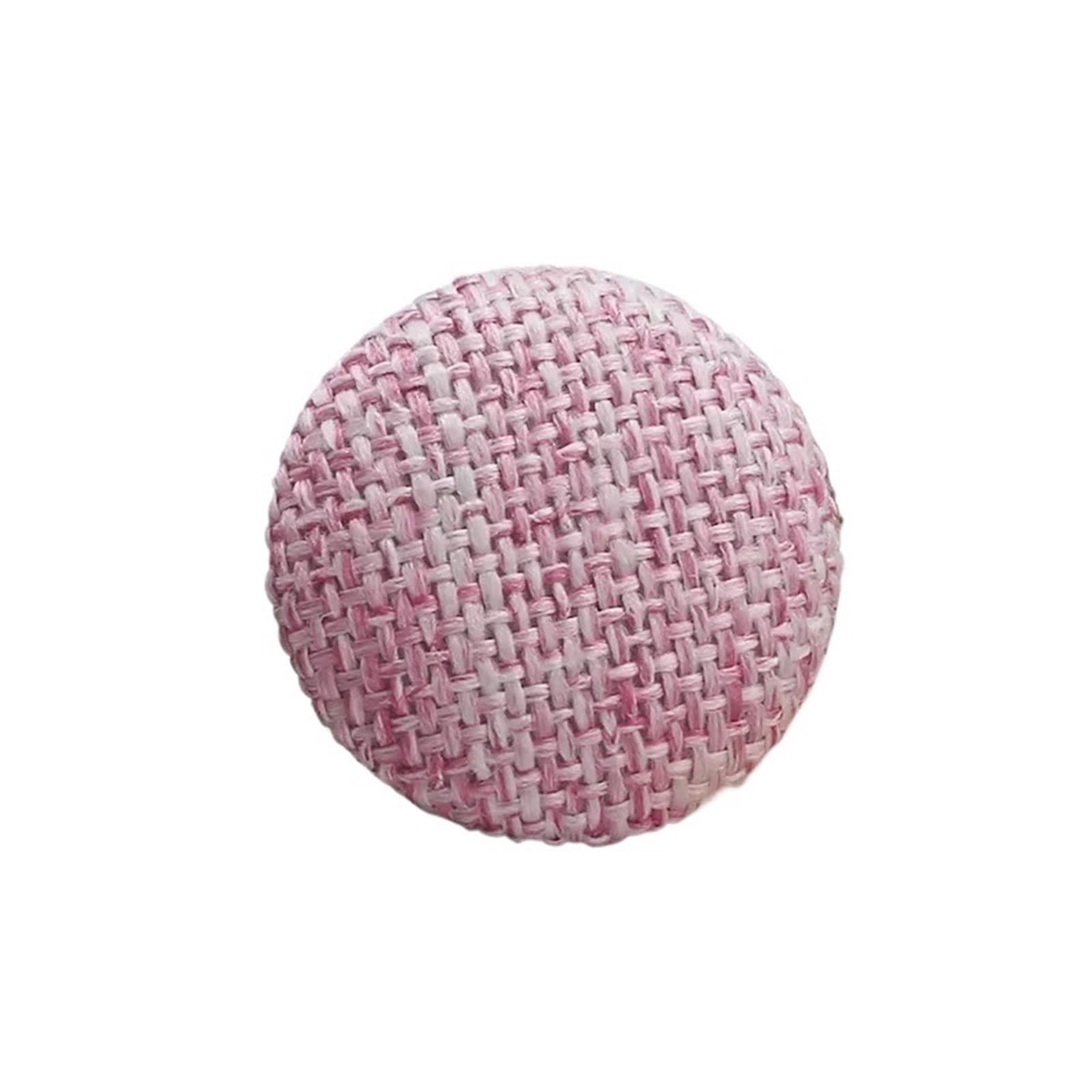 100 botones de metal cubiertos de 15-30 mm para decoración de abrigos de ropa, cojines de sofá (6 rosa coral, 30 mm)