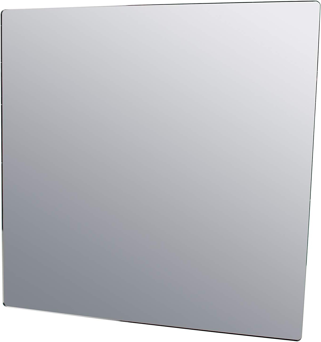Marketing Holders Acrylic Mirror Sheet 24 x 24 Plexiglass Square Decorative Tile Glass Replacement Reflective Plate for Gyms Yoga Dance Studios and Shoe Stores