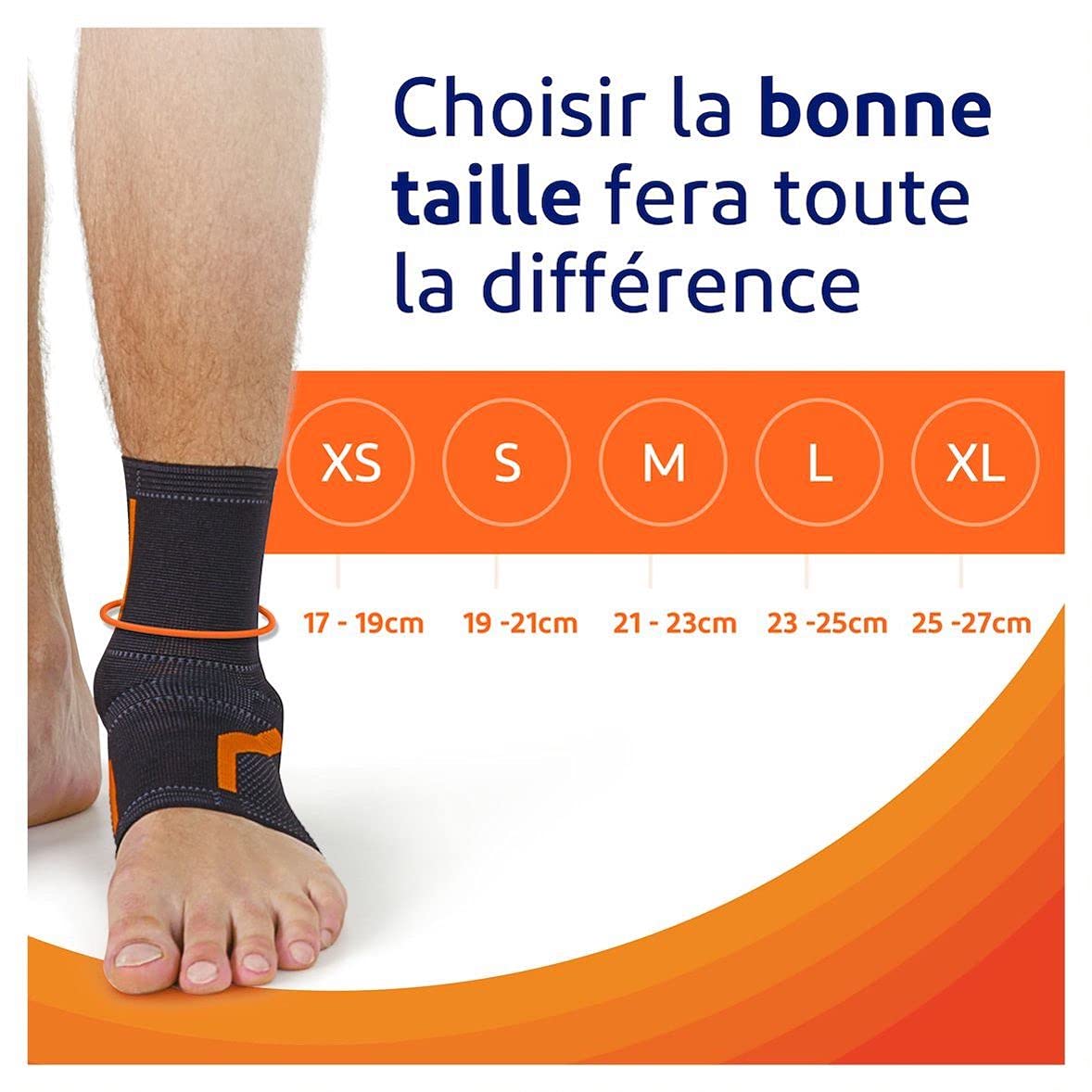 Tobillera recta XS para aliviar el dolor en el tobillo durante tus actividades diarias/deportivas, 100 años de experiencia ortopédica