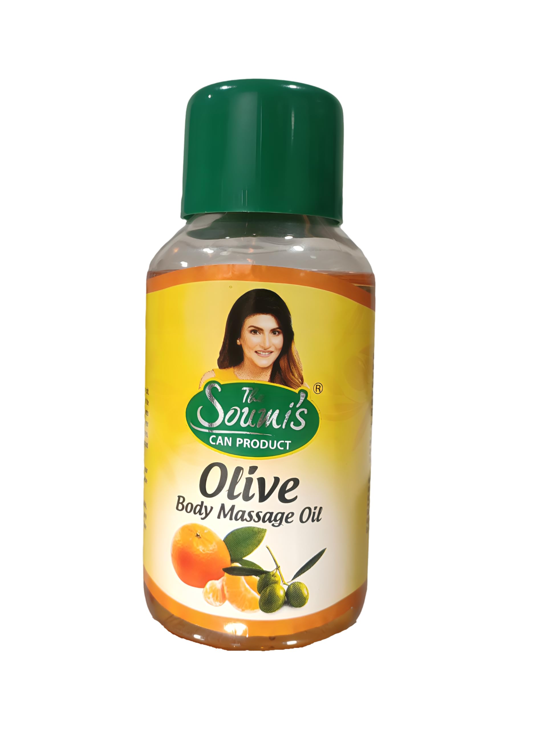 THE SOUMI'S CAN PRODUCT Olive Body Massage Oil | Natural Olive Oil, Orange Peel & Herbal Body Oil for Soft, Smooth, & Glowing Skin | Anti-Aging, Toning & Skin Protection | Prevents Dryness, Discoloration & Wrinkles | Full of Olive & Orange Goodness | Nourishing & Hydrating Oil for All Skin Types | Suitable for Women & Men | 200ml (Pack of 1)