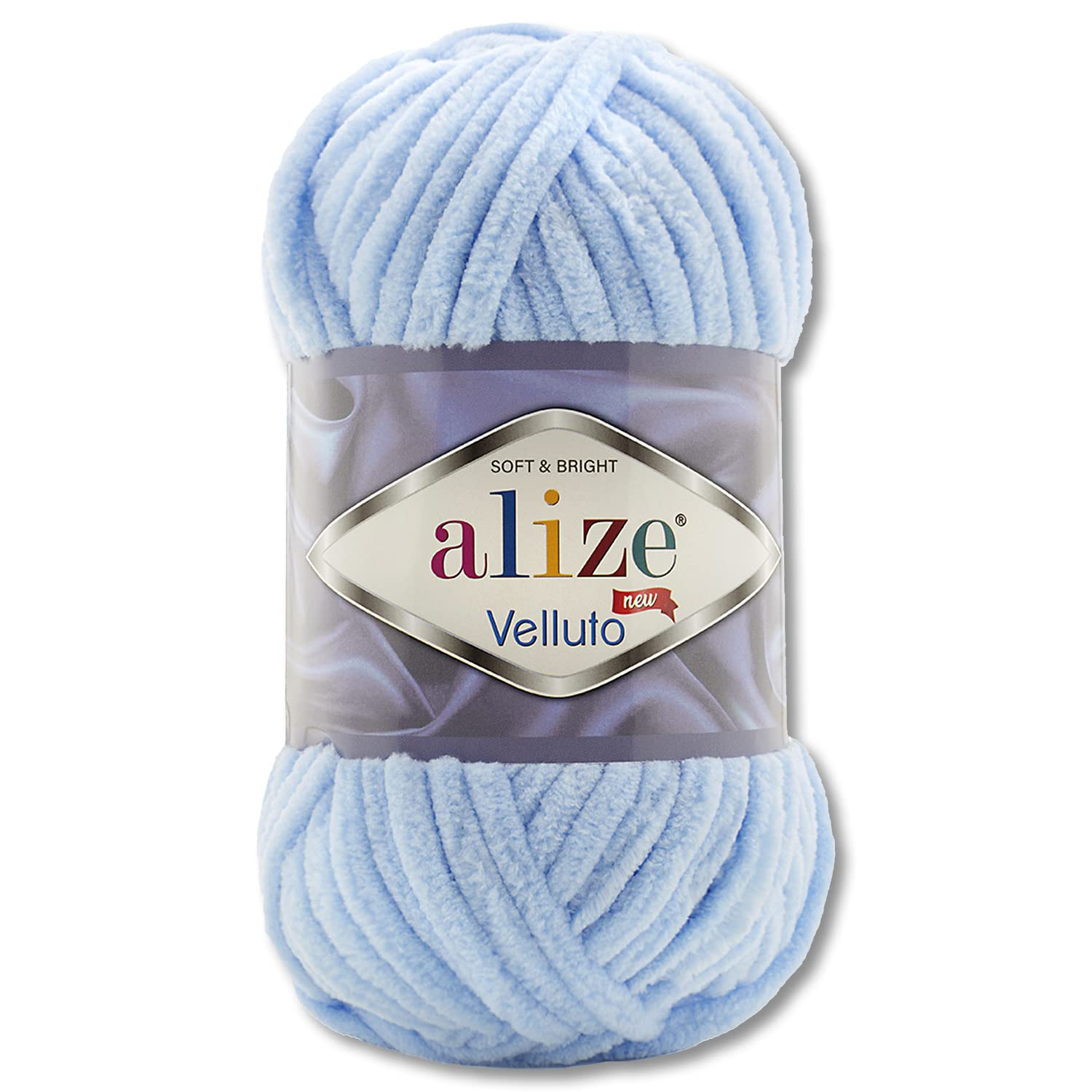 100 g Alize Velluto Wool in 30 Selections (218 | Baby Blue)