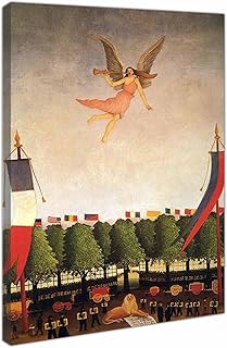 Quadri Cornice Henri Rousseau Liberty Inviting Quadri Camera da Letto Stampa su Tela Quadri Moderni Soggiorno Stampe e Quadri su Tela Decorazion (45x72cm 18