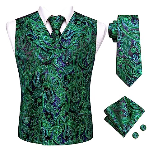 Gilet mariage homme soie motif floral paisley chic pour costume habillé de fête