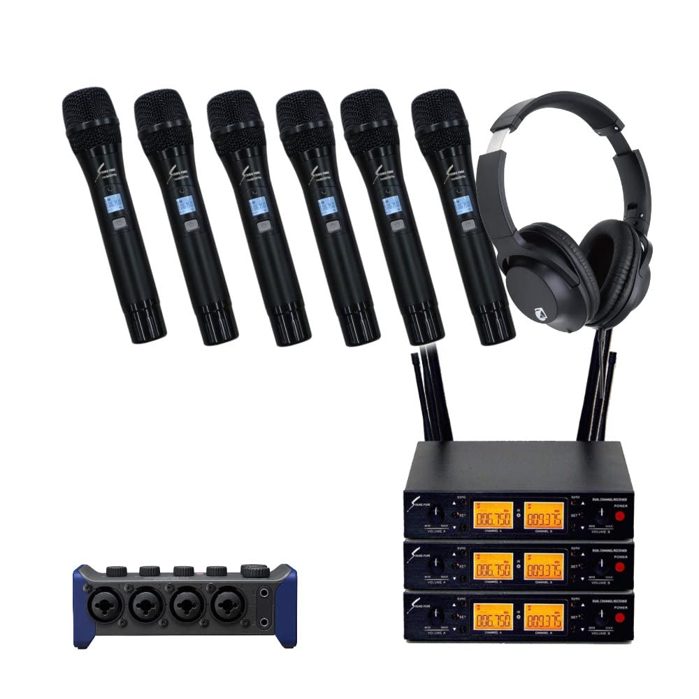 ZOOM AMS-44 WEB会議向けオーディオインターフェイスセット マイク6本付