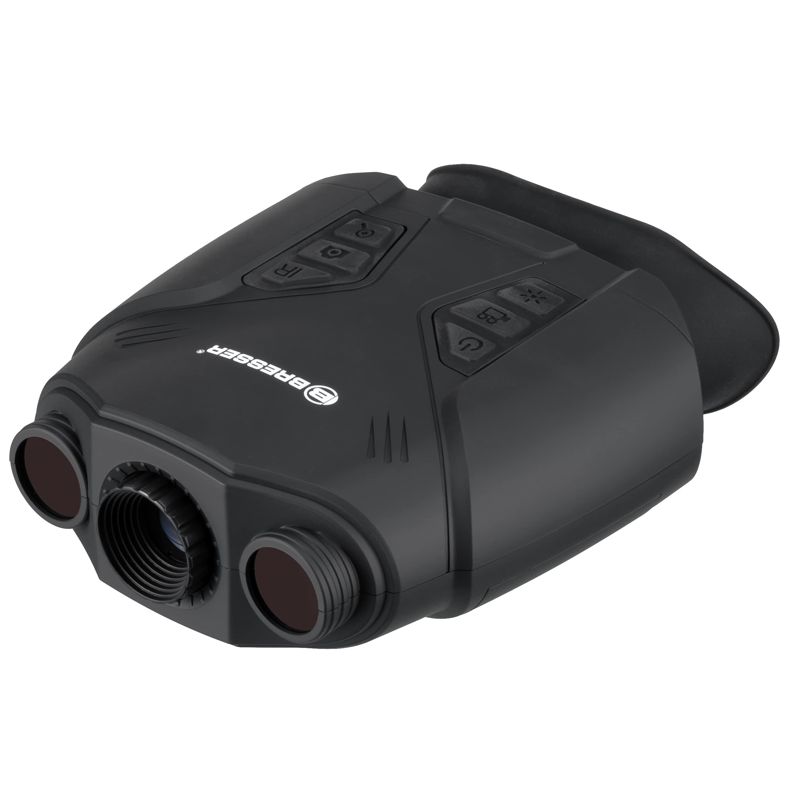 Bresser digitales Nachtsichtgerät Binokular 3X Nightlux 200 Pro mit digitalem Zoom, Infrarotbeleuchtung, Display, Foto- und Video-Funktion