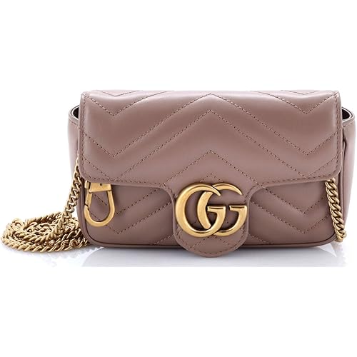 Gucci, Pre-Loved GG Marmont Flap Bag Matelasse Leather Super Mini, Neutral