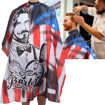 Yinhing Hair Cutting Cape, Polyester Salon Apron with Elastic Neck