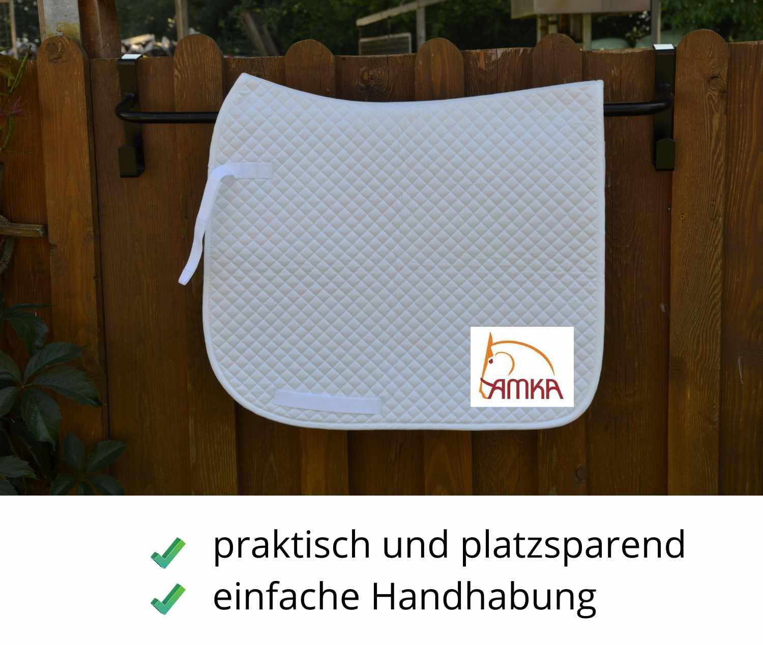 AMKA Pferdedeckenhalterung Länge VERSTELLBAR Schabrackenhalter Deckenhalter