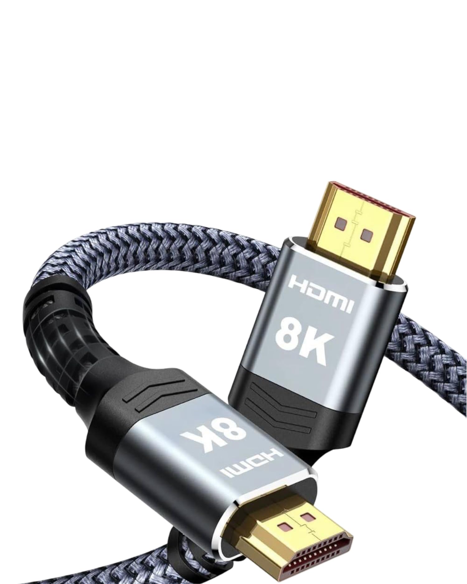 SHYNX 8K HDMI Cable 1.5 Meter, Nylon Braided High-Speed HDMI 2.1 Cord, Supports 8K@60Hz, 4K@120Hz, 48Gbps, Compatible with TV, Laptop, Monitor, Projector, PC & Gaming Console, Grey-image-20