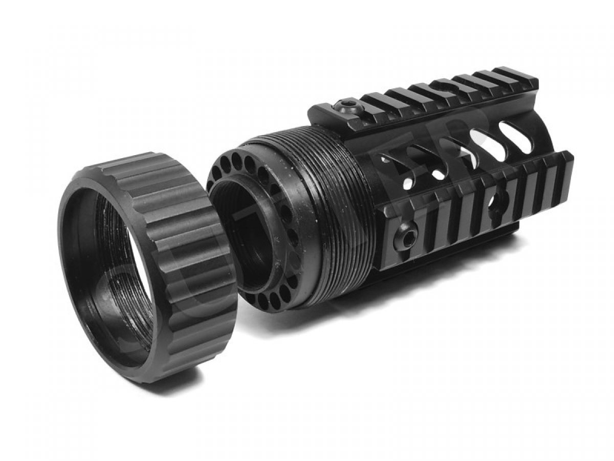 Quad Rail Handguard System 115mm 4x 21mm rail Rifle Gun Scope Rail Mounts Buy Online in UAE