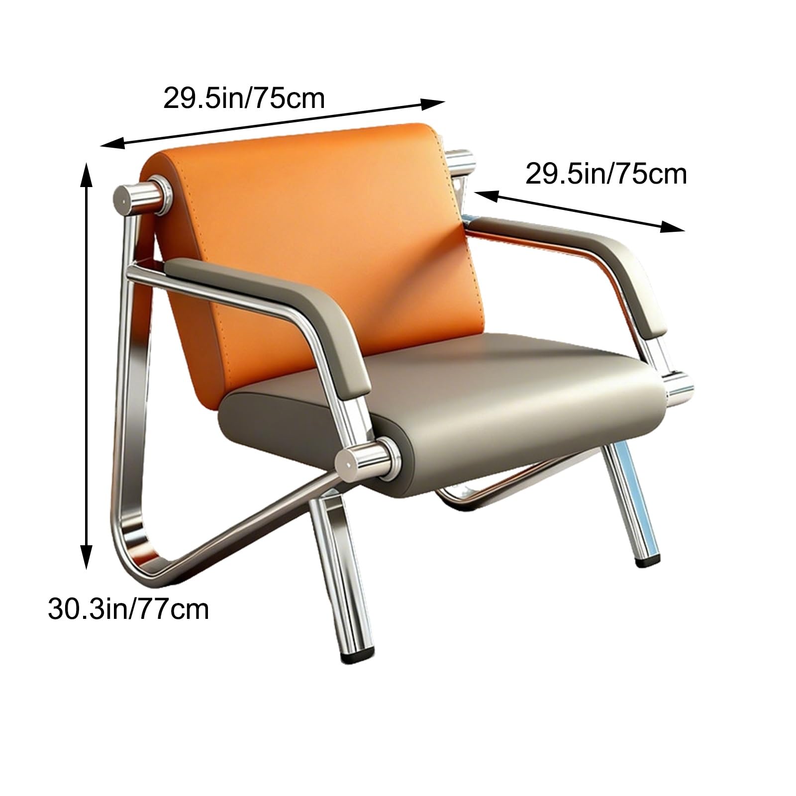 Banco de Recepción para Oficinas, Banco para Sala de Espera con Cojín de Esponja y Patas Antideslizantes, Ideal para Oficinas, Aeropuertos, Hospitales y Espacios Públicos(1 Seat)