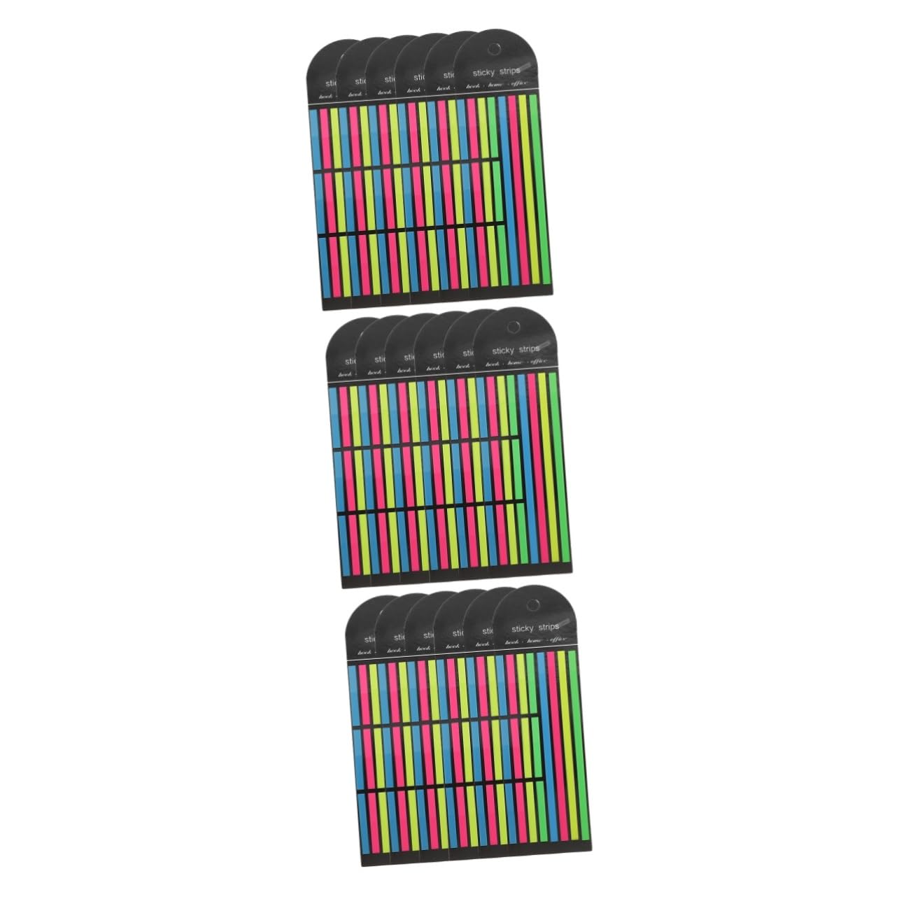 SEWACC 18piezas Pestañas Adhesivas Fluorescentes Para Anotaciones De Libros Marcadores De Página Transparentes Para Notas y Estudio Para Oficina y Estudiantes