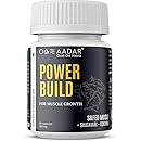 AADAR पॉवर बिल्ड | आयुर्वेदिक मसल गेन कैप्सूल | मसल रिकवरी में मदद करता है और प्रदर्शन में सुधार करता है | 30 कैप्सूल (पैक 1)