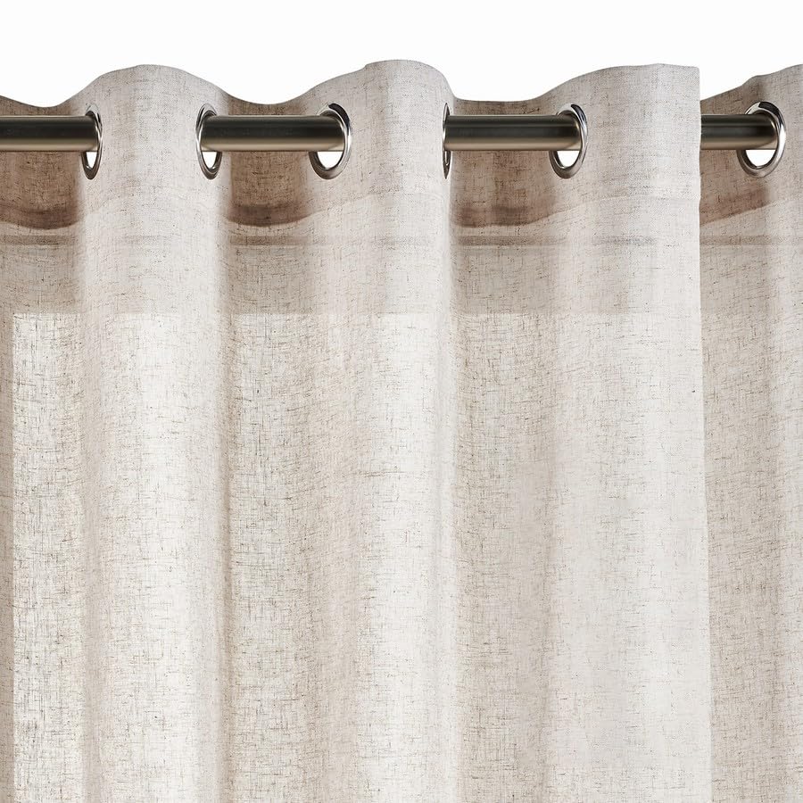 SCHOAL - Tenda a pacchetto senza foratura, tenda oscurante, tende trasparenti con occhielli, tende con occhielli, 1 pezzo, 60 x 130 cm (larghezza x altezza), grigio