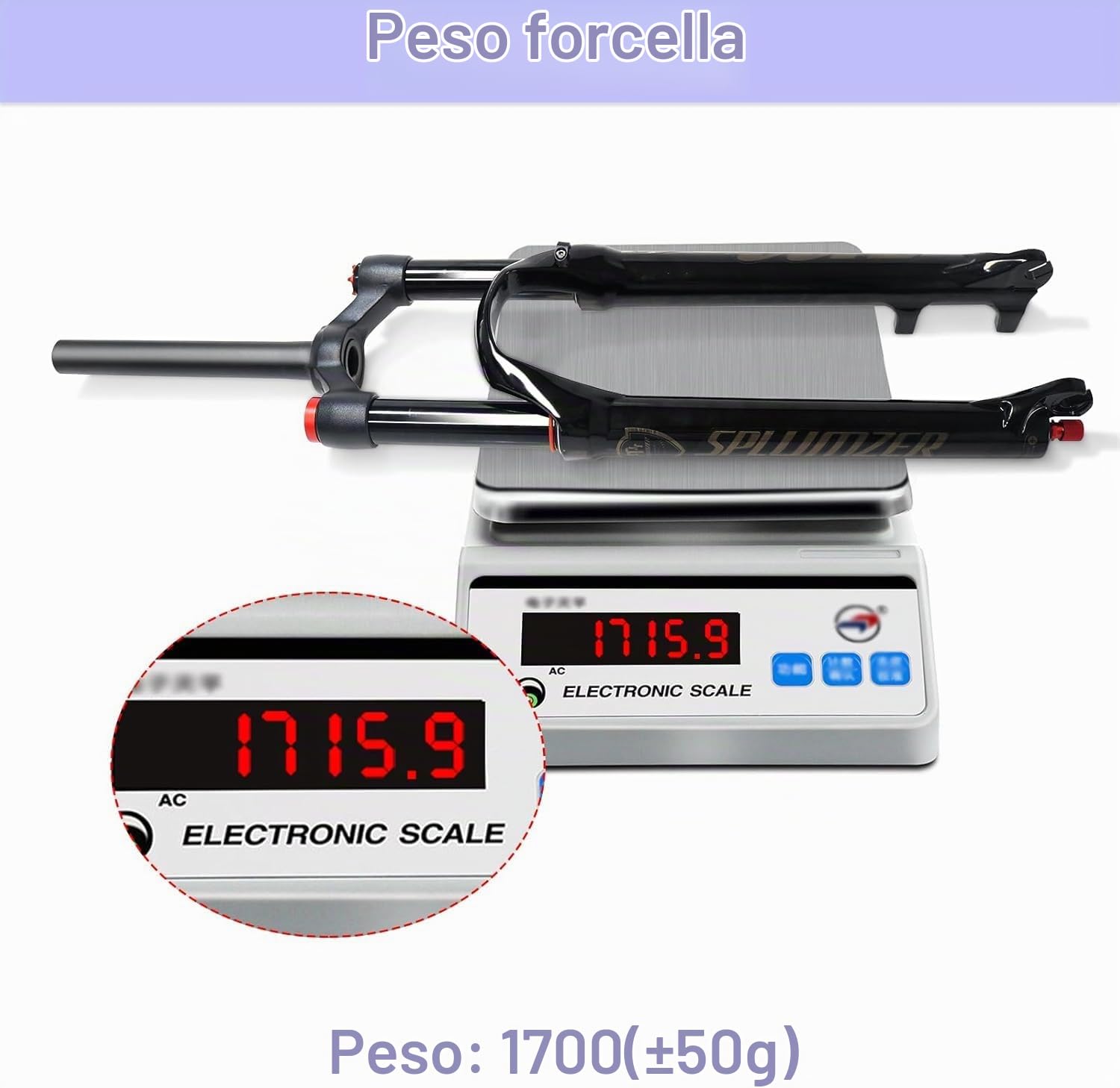 MTB Forcella 26 27.5 29 Pollici MTB Forcella Ammortizzata Corsa 120mm, 1-1/8 Tubo Dritto/Tubo Conico Forcelle Mountain Bike (Blocco Manuale Dritto, 29 Pollici)