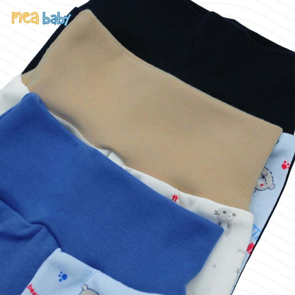 MEA BABY Pantalon bébé Unisexe avec Pieds, Lot de 5, pour Filles et garçons (Parent)