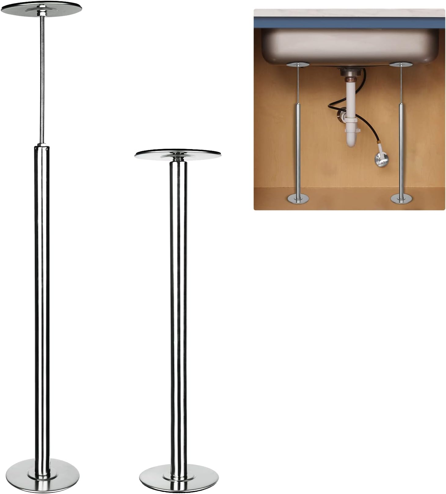 Upgrade Undermount Sink Brackets, Adjustable Undermount Sink Support (1421 Inch), 304 Stainless