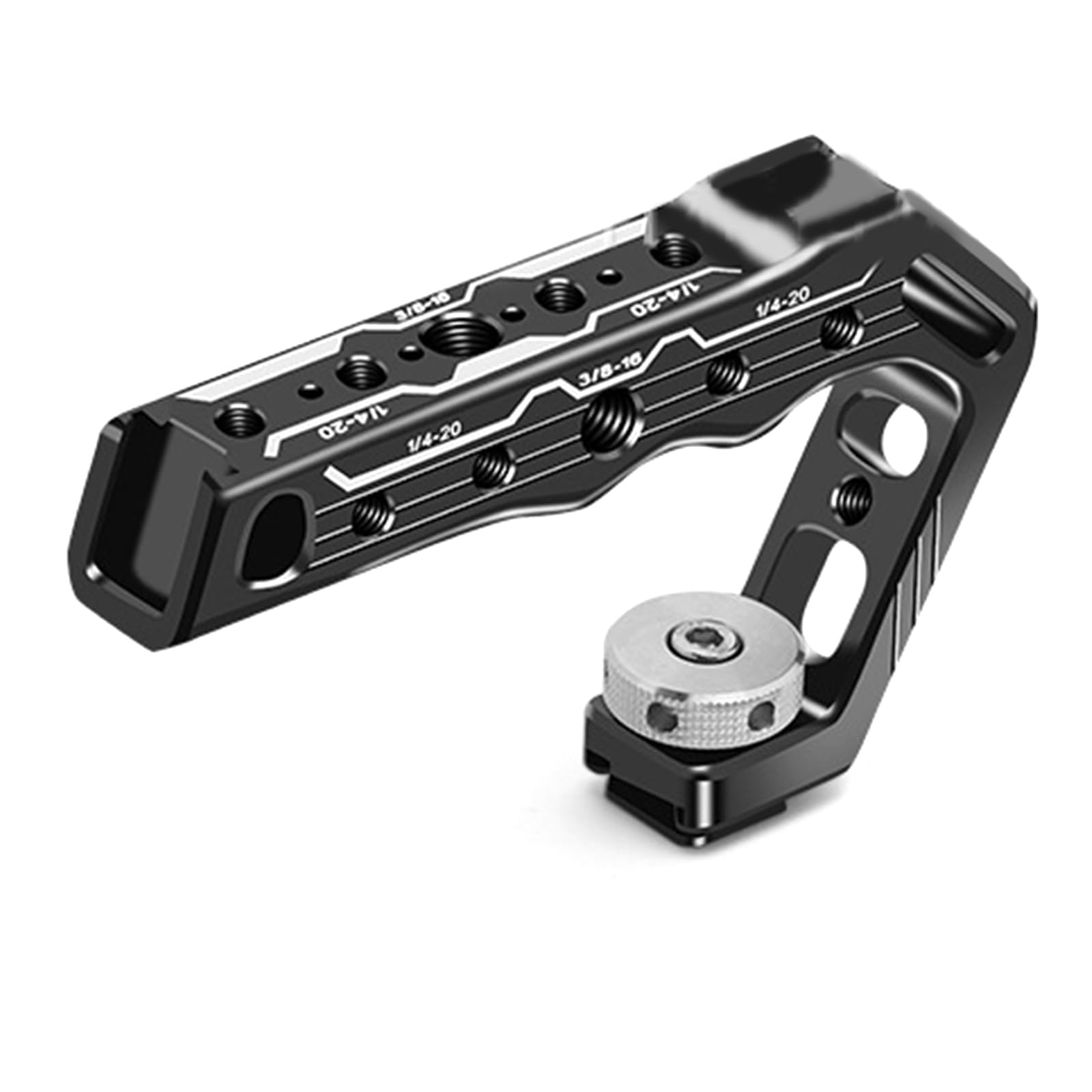 Mango ergonómico para jaula de cámara de aleación de aluminio, comodidad ligeramente mejorada y compatibilidad versátil
