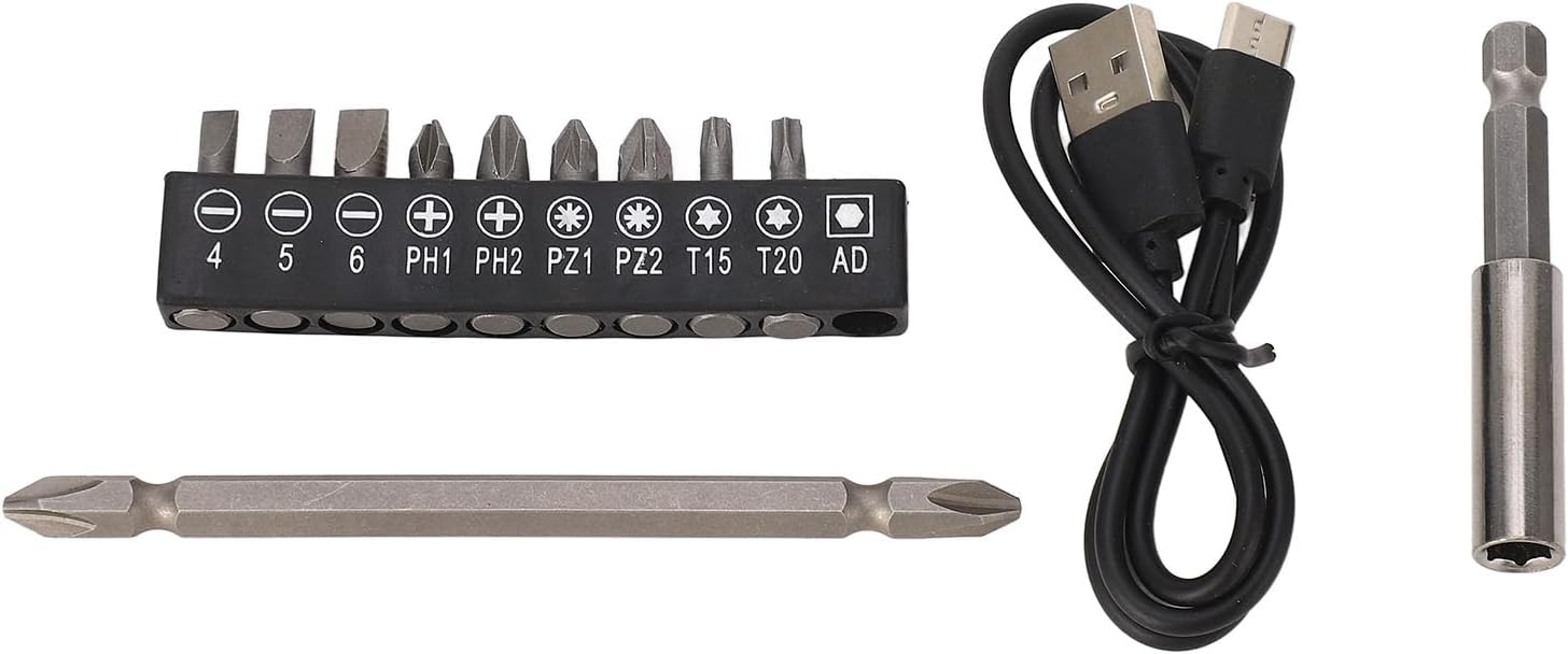 Electric Screwdriver 360RPM 6 Gear Torsion Forward Reverse Rotatable Rechargeable Mini Power Screwdriver Set