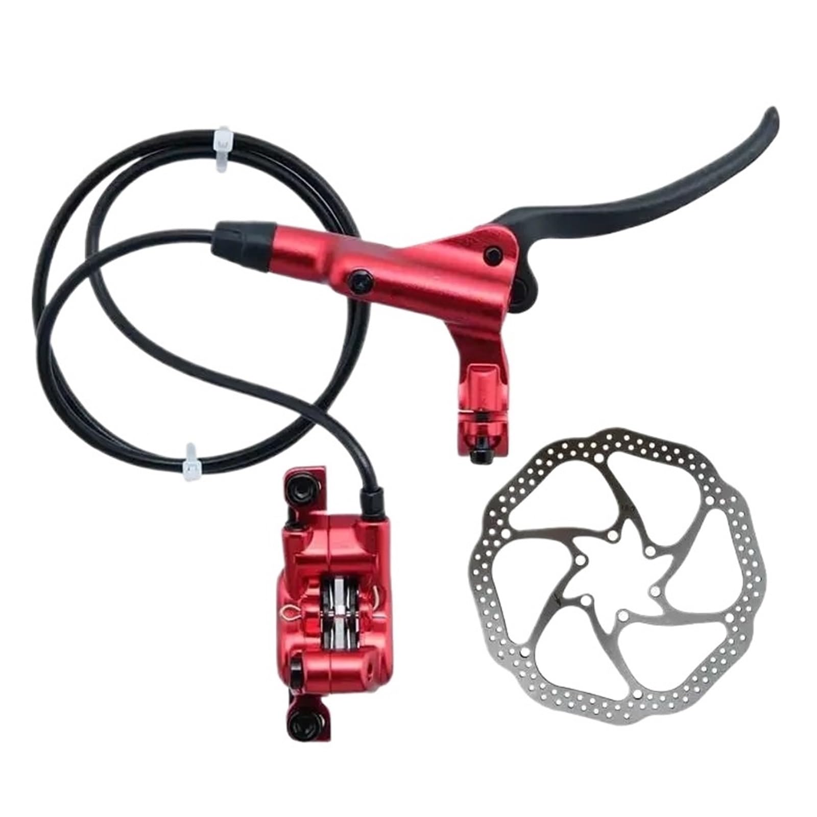 HB-876 Set Freno Idraulico a Disco Pieghevole per Mountain Bike a 4 Pistoni Set Anteriore 800 Posteriore 1450mm Parti per crampi per Biciclette MTB(RRF 800mm -RO 160mm)