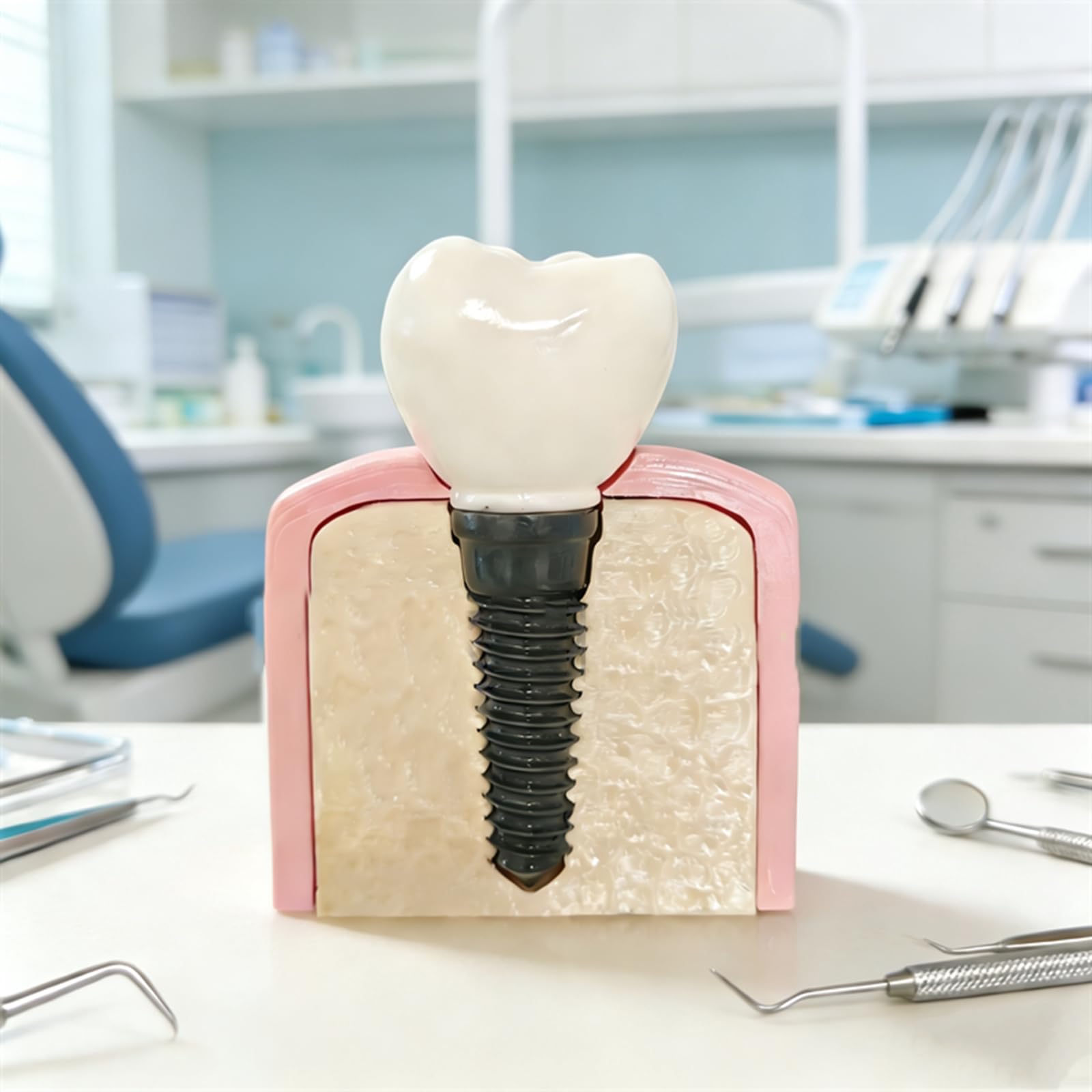 Modello di Dente in Resina per Clinica Ortodontica, Decorazione da Scrivania per Studio Dentistico o Regalo per Ortodontista