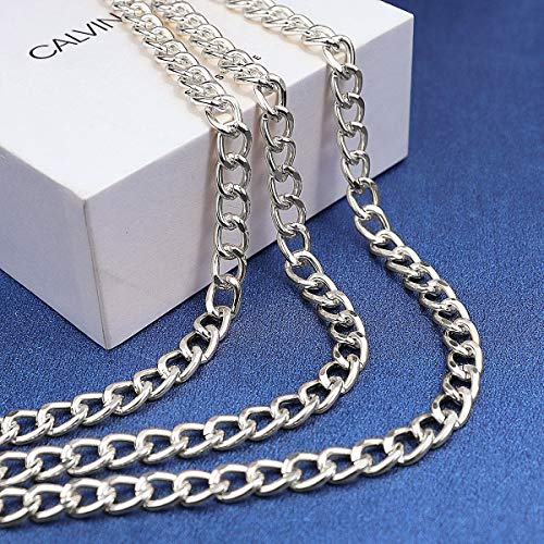 Suyi Cinture a Catena in Argento per Cintura da