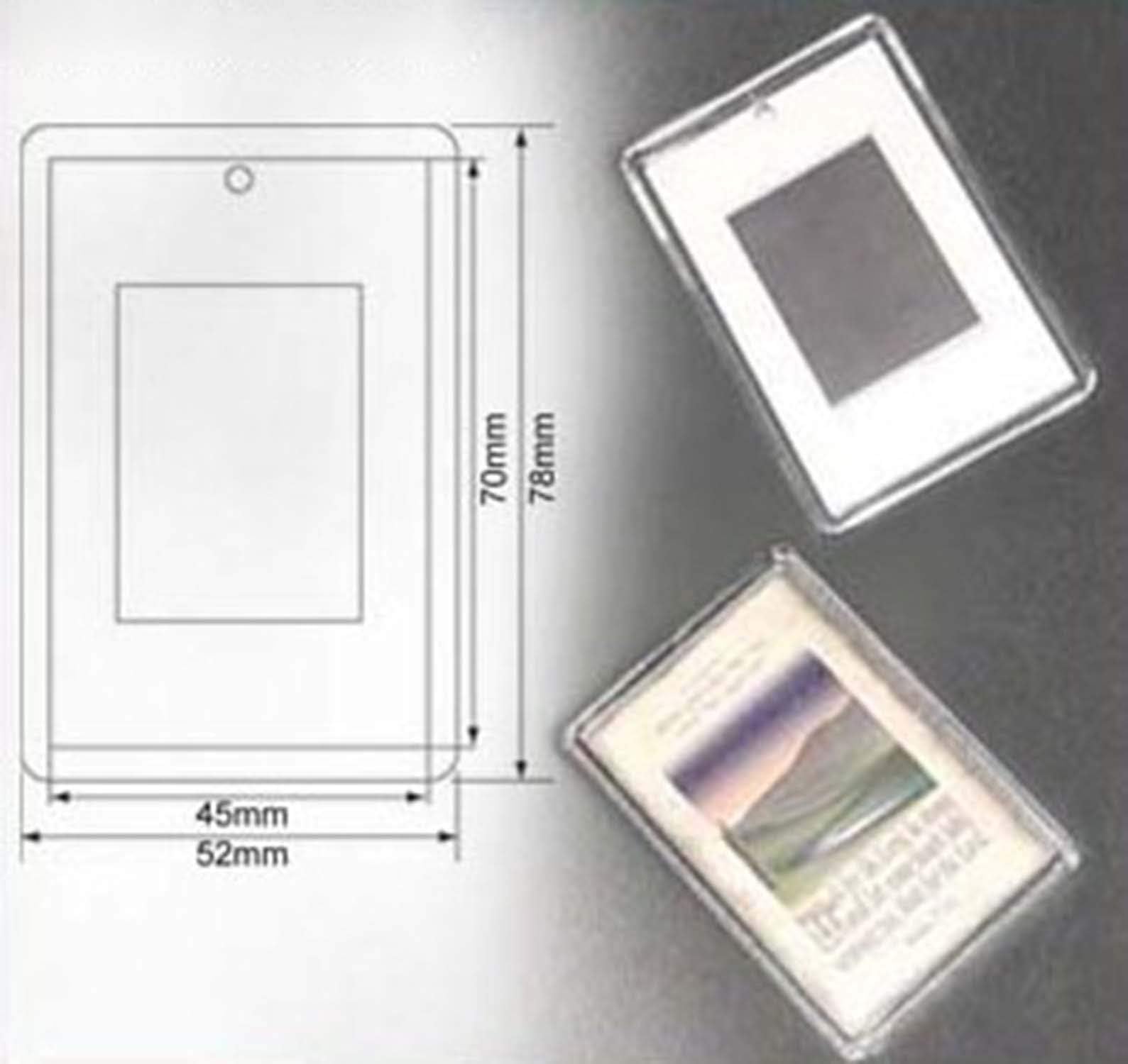 100 Pcs of Blank DIY Acrylic Fridge Magnet with Photo Insert Size 45x70mm (Approx. 1.77 X 2.76 Inches) C1108