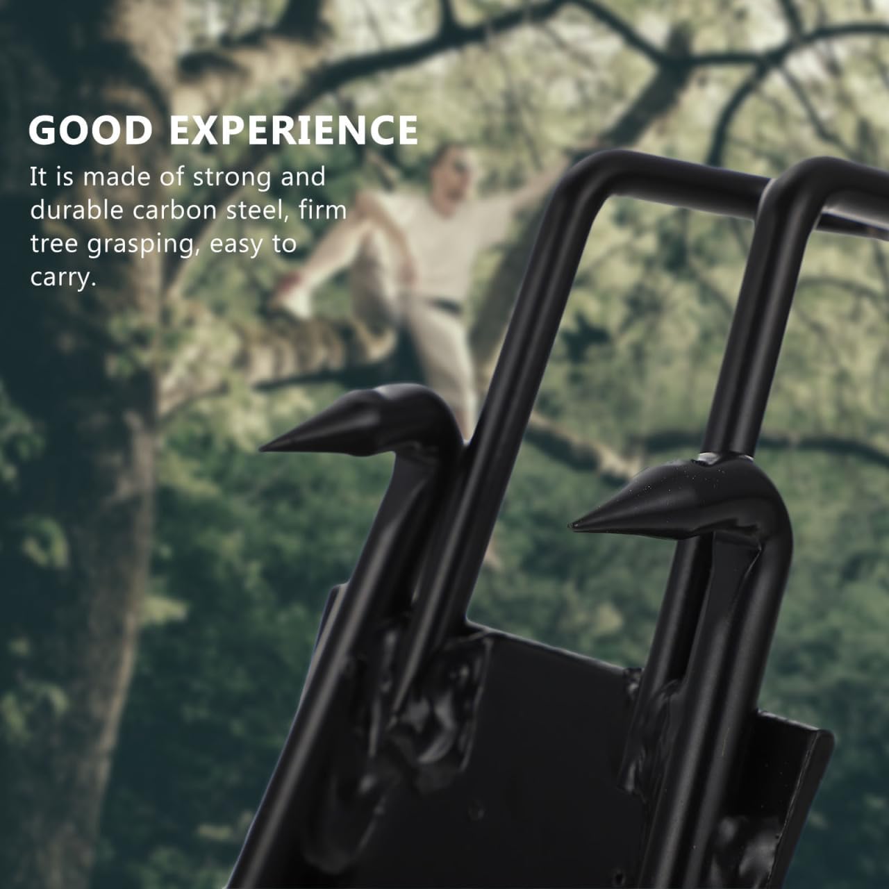 ibasenice Useful Climbing Spikes Tools Climbing Sticks Climbing Gear Steel Tree Climbing Tree Climbing for