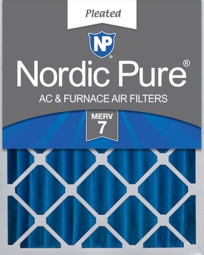 Miniatura 8 de Nordic Pure 24 x 24 x 4 (23 38 x 23 38 x 3 58) de carbono puro plisado reducción de olores Merv 8 filtros para horno, 1 paquete